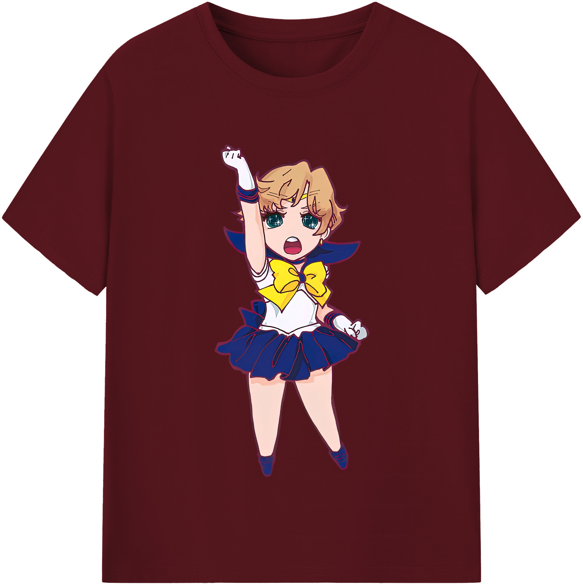 （画像用） 美少女戦士セーラームーン 天王はるか Sailor Moon Tenoh Haruka 綿100％半袖Tシャツ（フロントプリント）